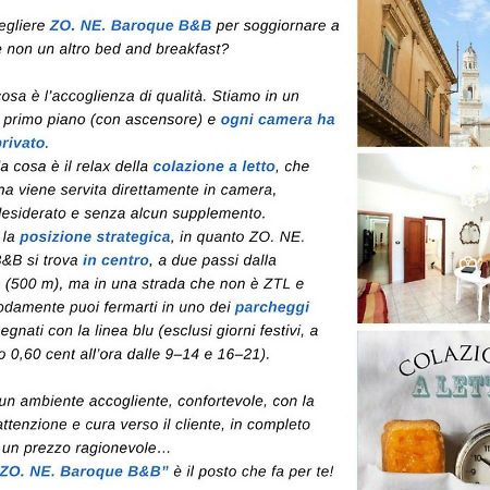 Zo. Ne. Baroque B&B Lecce Eksteriør billede